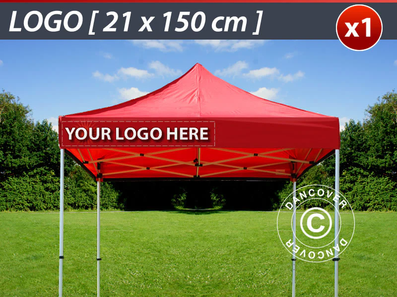 1 frisetryk 21x150cm til FleXtents, venstrestillet
