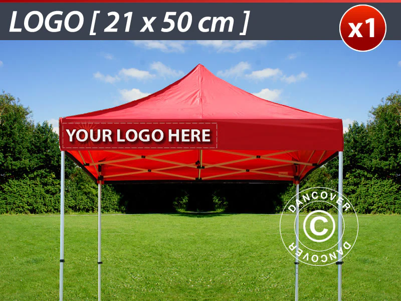 1 frisetryk 21x50cm til FleXtents, venstrestillet