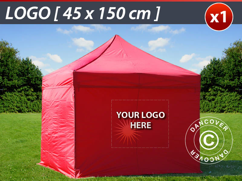1 sidevæg tryk på FleXtents 45x150cm