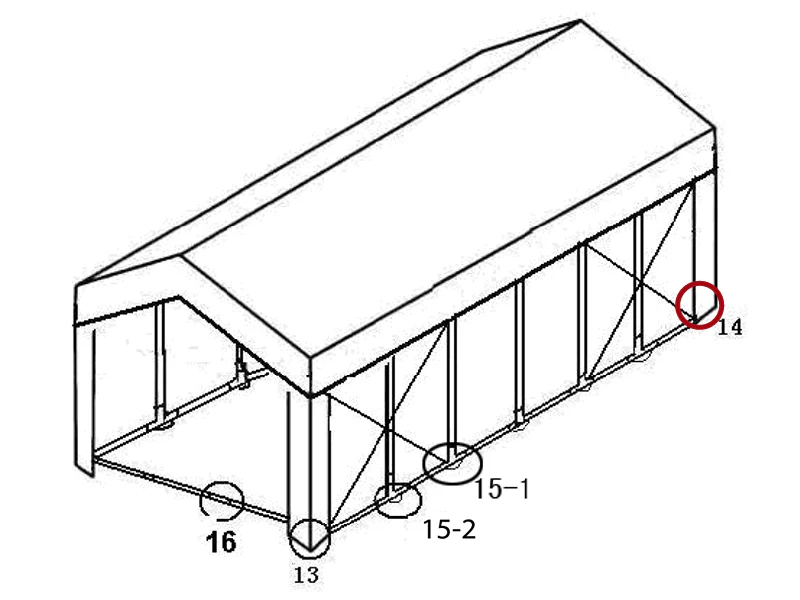 3-vejs samling til bundramme, Ø42+Ø54mm, 90° - Image 3