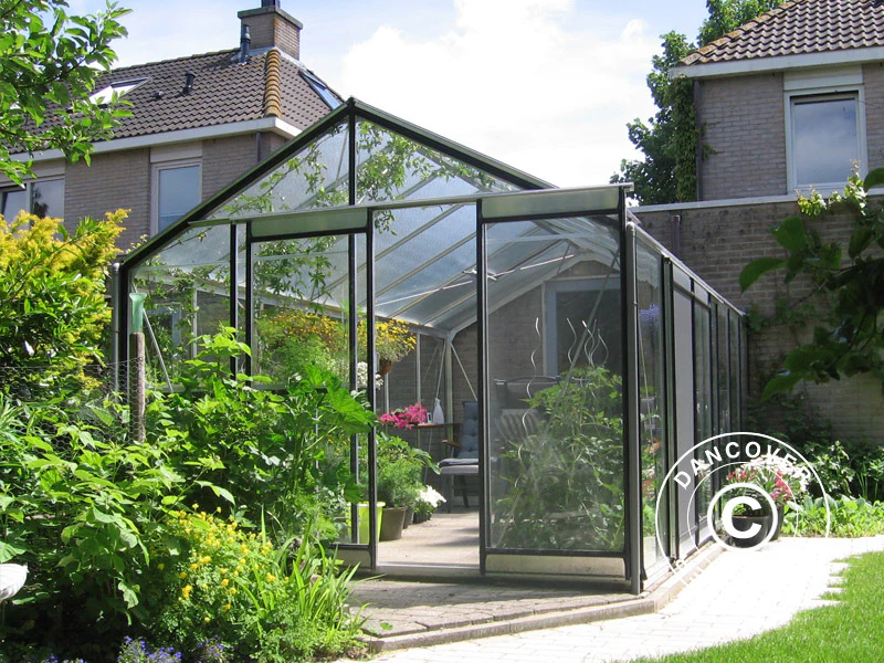 ACD Drivhus glas, FLORA 15,8m², 3,06x5,19x2,59m, Sølv - Image 3