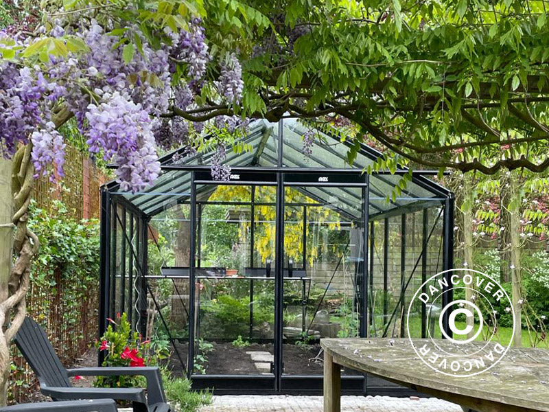 ACD Drivhus glas, FLORA 6,9m², 2,32x2,98x2,35m, Sort - Image 3
