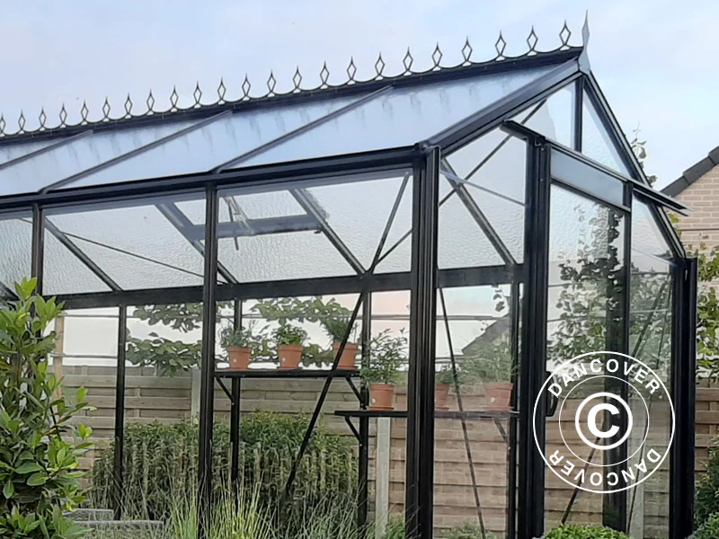ACD Drivhus glas, FLORA 8,6m², 2,32x3,71x2,35m, Sort - Image 10