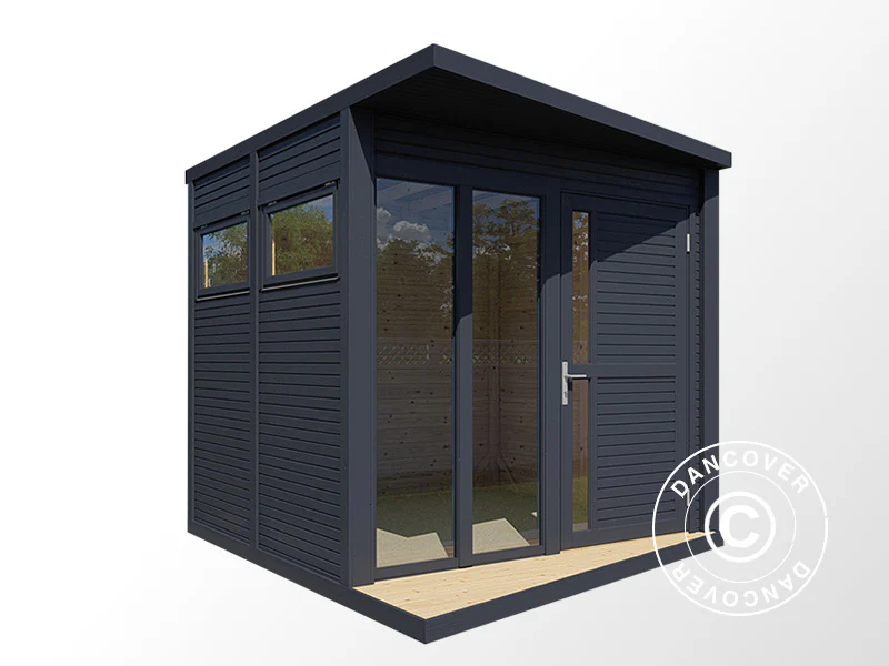 Anneks i træ, Bertilo Concept, 2,34x2,97x2,27m, Antracit - Image 3