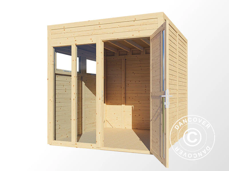 Anneks i træ, Bertilo Cubus 2O, 2,26x2,34x2,32m, Natur - Image 4