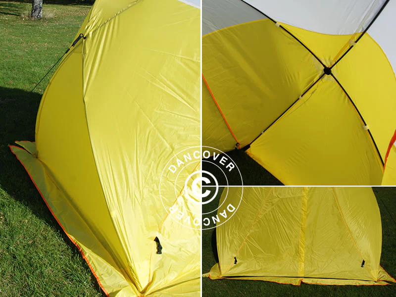 Arbejdstelt, FleXshelter Basic Triangle, 1,8x1,9x2m, Flammehæmmende, Gul/Hvid - Image 11