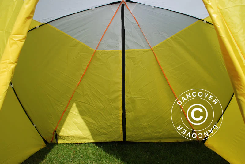 Arbejdstelt, FleXshelter Basic Triangle, 1,8x1,9x2m, Flammehæmmende, Gul/Hvid - Image 8