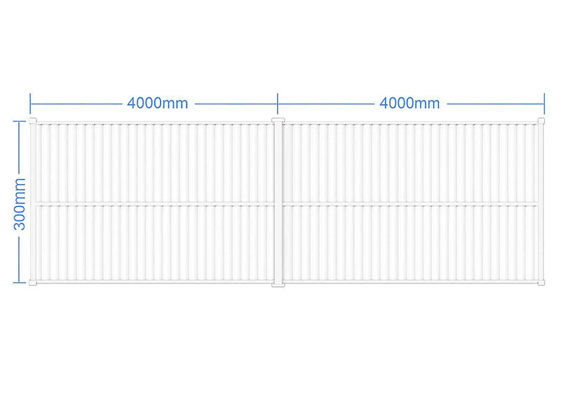Bioklimatisk pergola pavillon San Pablo Alu+, 3x4m, Hvid, 2 stk. - Image 6