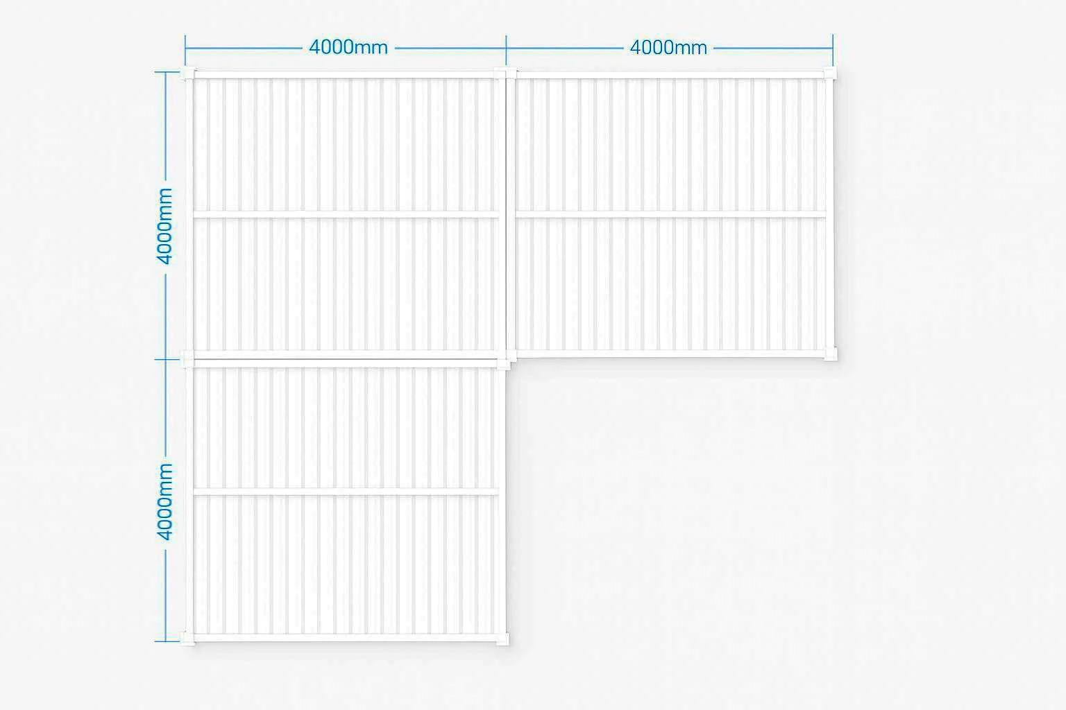 Bioklimatisk pergola pavillon San Pablo Alu+, 4x4m, Hvid, 3 stk. - Image 6