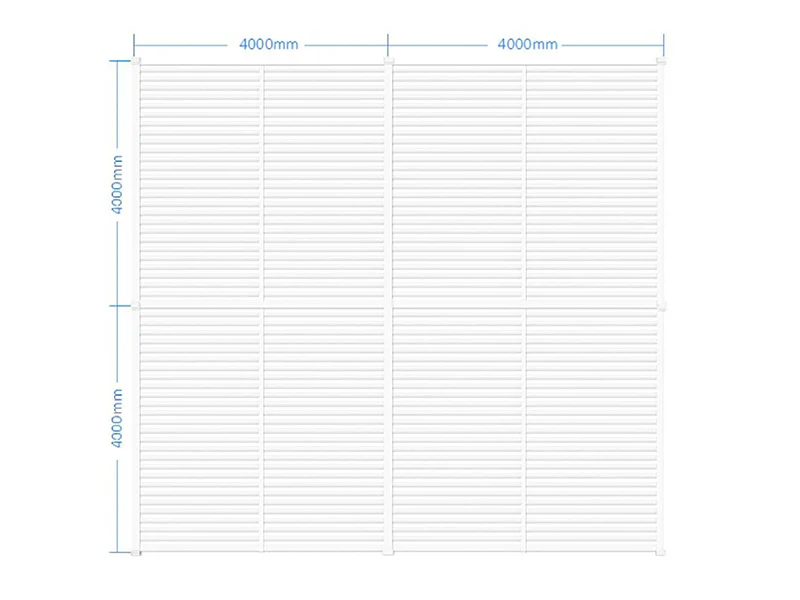 Bioklimatisk pergola pavillon San Pablo Alu+, 4x4m, Hvid, 4 stk. - Image 6