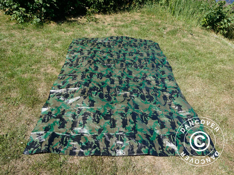 Camouflagepresenning Woodland 2,85x4m, 100g/m² - Image 10