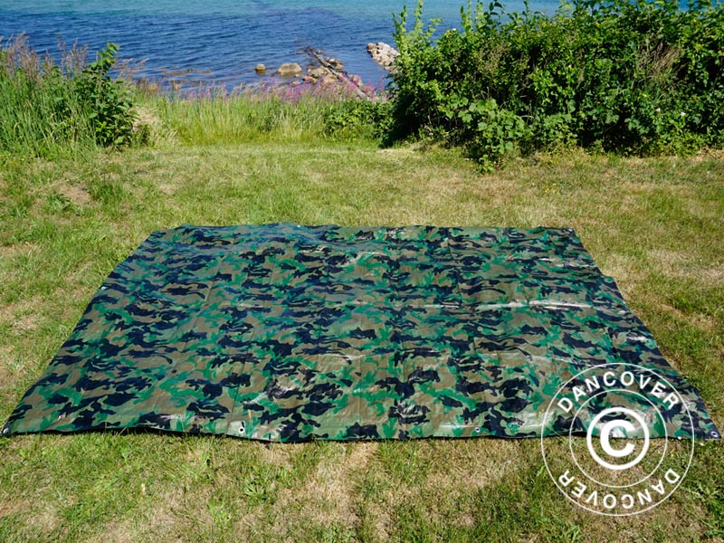 Camouflagepresenning Woodland 2,85x4m, 100g/m² - Image 11