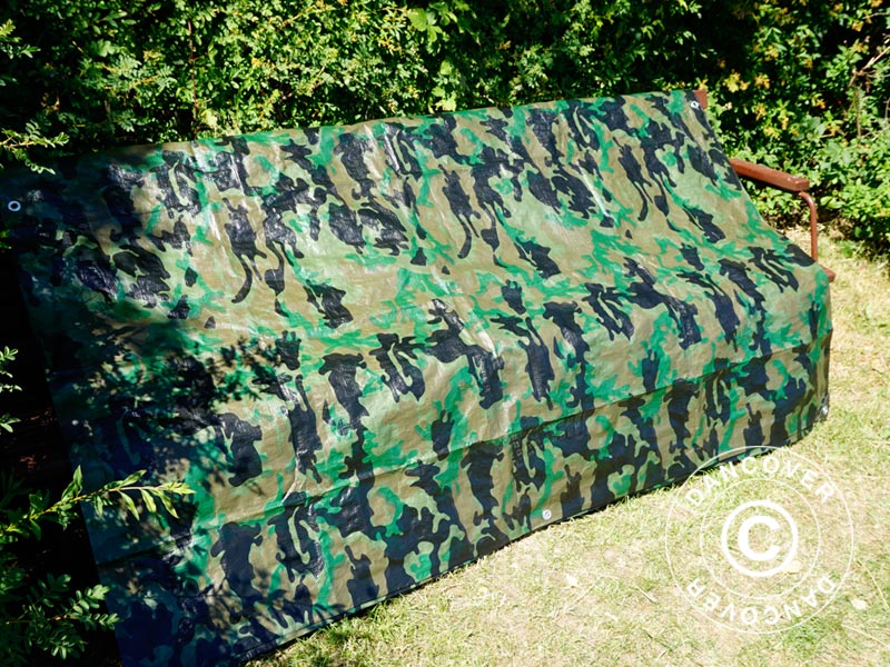 Camouflagepresenning Woodland 2,85x4m, 100g/m² - Image 16