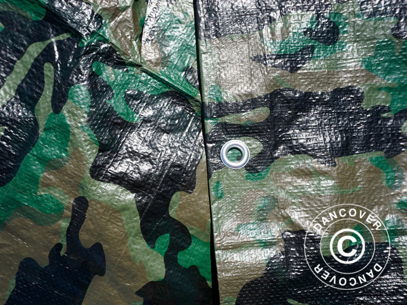 Camouflagepresenning Woodland 2,85x4m, 100g/m² - Image 4