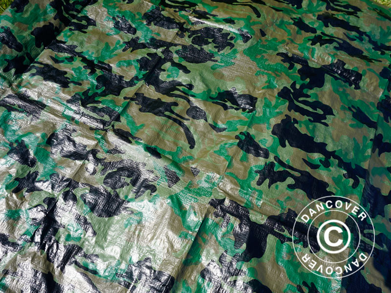 Camouflagepresenning Woodland 2,85x4m, 100g/m² - Image 6