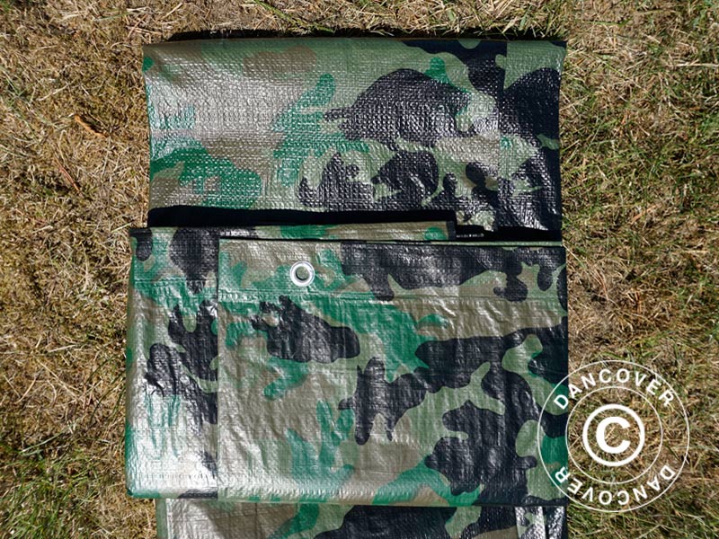 Camouflagepresenning Woodland 2,85x4m, 100g/m² - Image 9