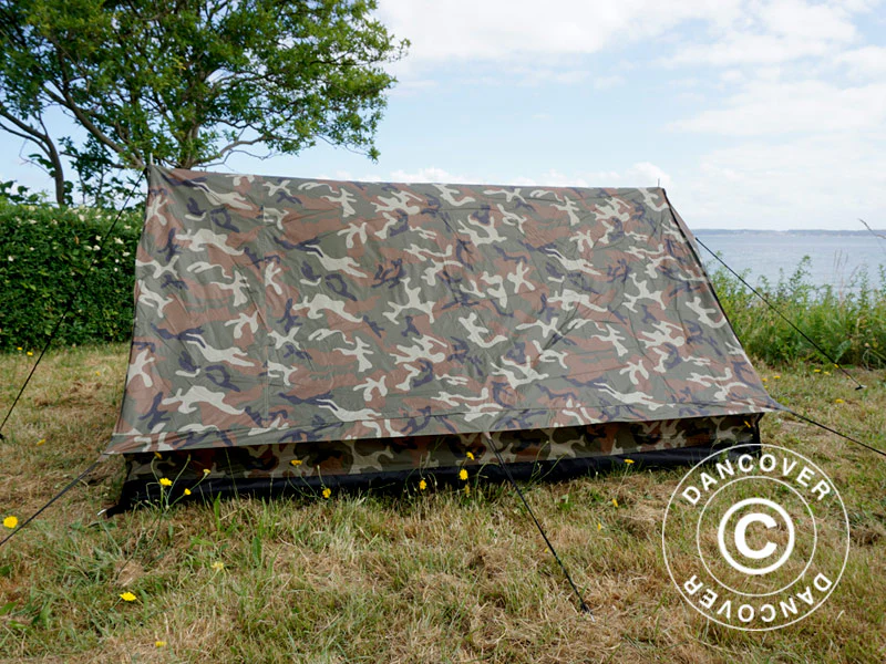 Camouflagetelt Woodland MINI PACK, 2 personer - Image 11