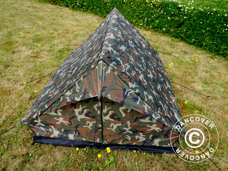 Camouflagetelt Woodland MINI PACK, 2 personer - Image 12
