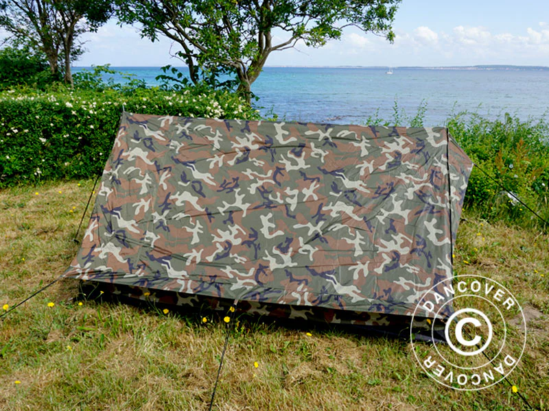 Camouflagetelt Woodland MINI PACK, 2 personer - Image 4