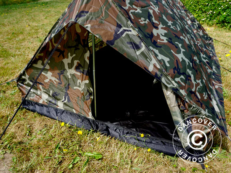 Camouflagetelt Woodland MINI PACK, 2 personer - Image 6