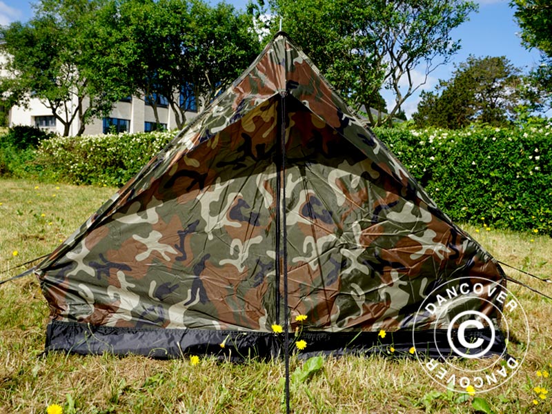 Camouflagetelt Woodland MINI PACK, 2 personer - Image 7