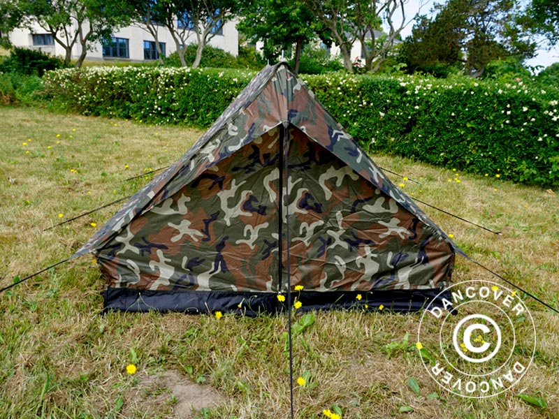 Camouflagetelt Woodland MINI PACK, 2 personer - Image 9