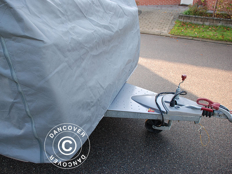 Caravan cover, 5,2x2,5x2,25m, Grå - Image 4