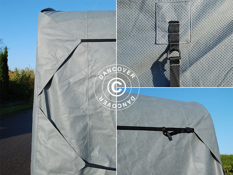 Caravan cover, 5,2x2,5x2,25m, Grå - Image 6