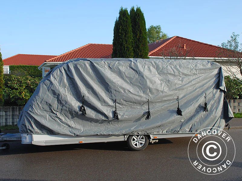 Caravan cover, 5,8x2,5x2,25m, Grå - Image 10