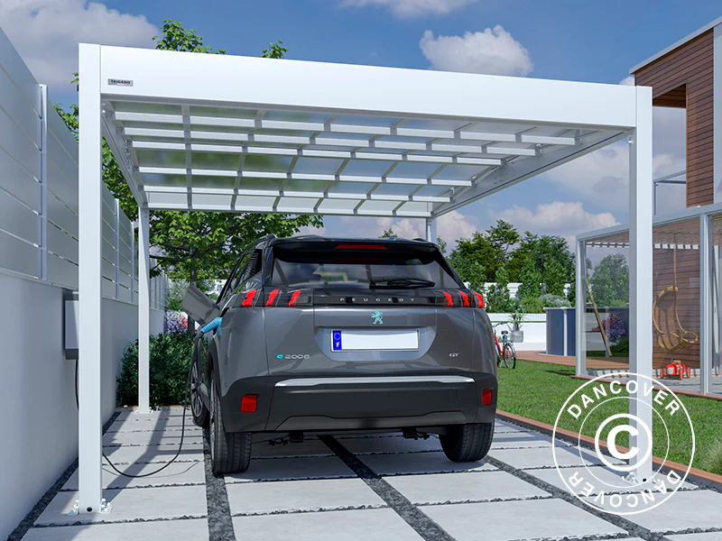 Carport Libeccio, 3,26x5,09x2,34m, Hvid - Image 3