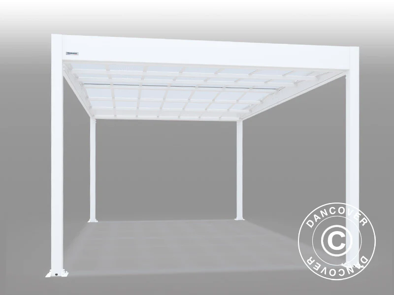 Carport Libeccio, 3,26x5,09x2,34m, Hvid - Image 4