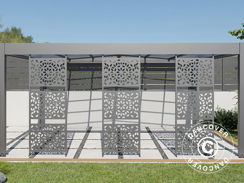 Carport Libeccio 3 m/sidepaneler, 3,26x5,09x2,34m, Antracit - Image 3