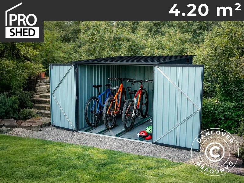 Cykelskur 2,06x2,04x1,63m, 4,2m2, ProShed®, Antracit