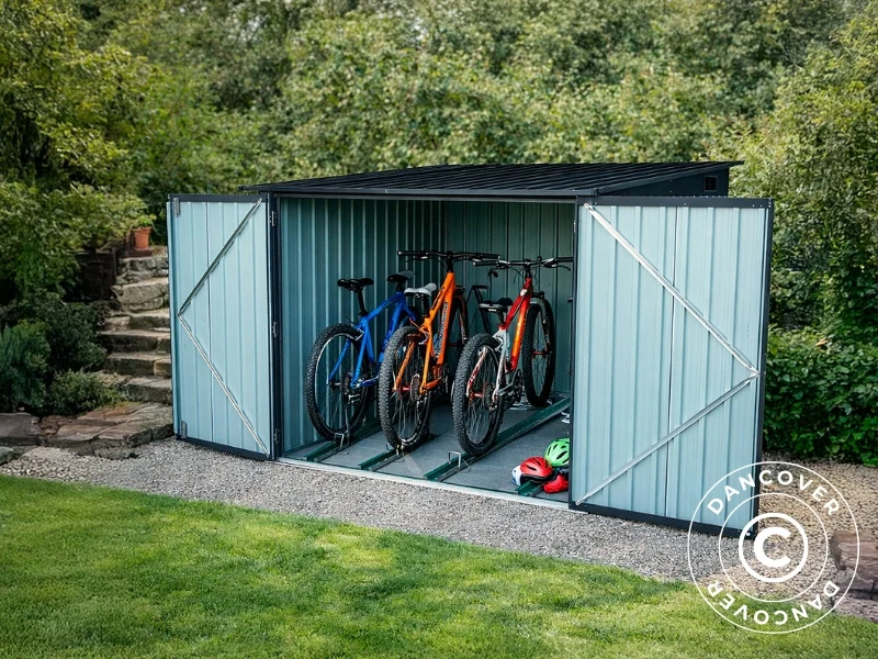Cykelskur 2,06x2,04x1,63m, 4,2m2, ProShed®, Antracit - Image 2