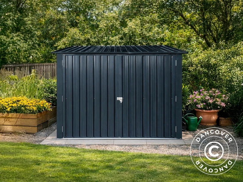 Cykelskur 2,06x2,04x1,63m, 4,2m2, ProShed®, Antracit - Image 5