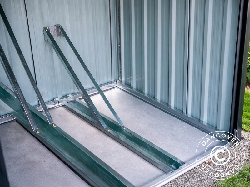 Cykelskur 2,06x2,04x1,63m, 4,2m2, ProShed®, Antracit - Image 6