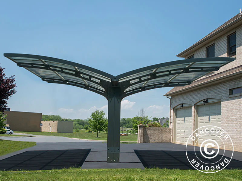 Dobbelt carport Arizona, 5,78x4,95m, Palram/Canopia, Grå - Image 4