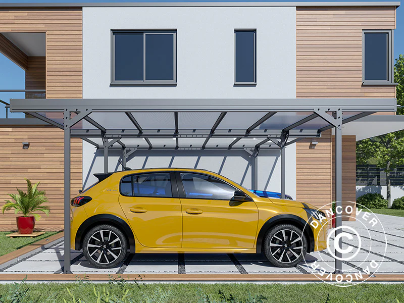 Dobbelt carport Mistral Double, 6,06x5,09x2,27m, Antracit - Image 3