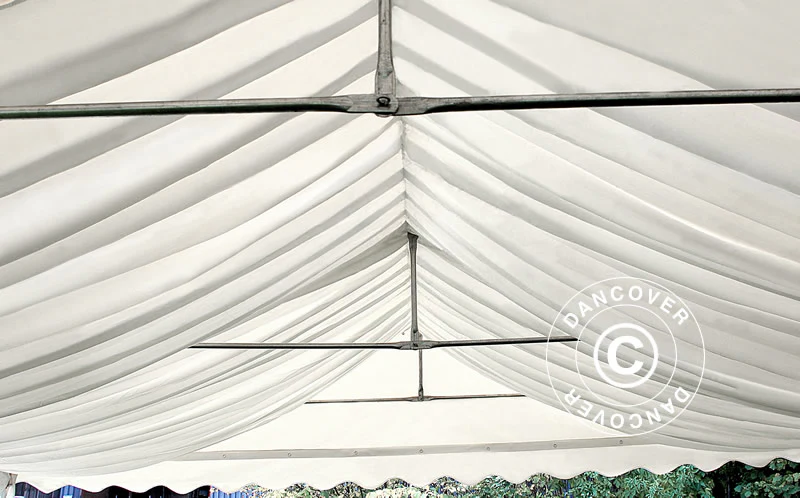 Drapering og gardinpakke, Hvid, til 5x12m Partytelt - Image 9