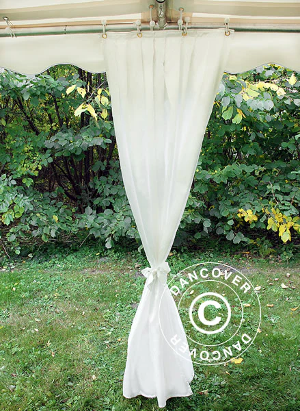 Drapering og gardinpakke, hvid, til 6x8m Partytelt - Image 12