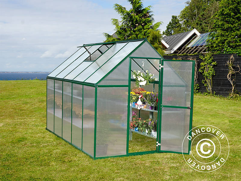 Drivhus polycarbonat 5,7m², Palram/Canopia, 1,85x3,06x2,08m, Grøn - Image 2