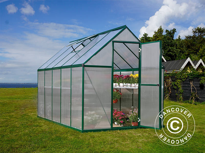 Drivhus polycarbonat 5,7m², Palram/Canopia, 1,85x3,06x2,08m, Grøn - Image 3