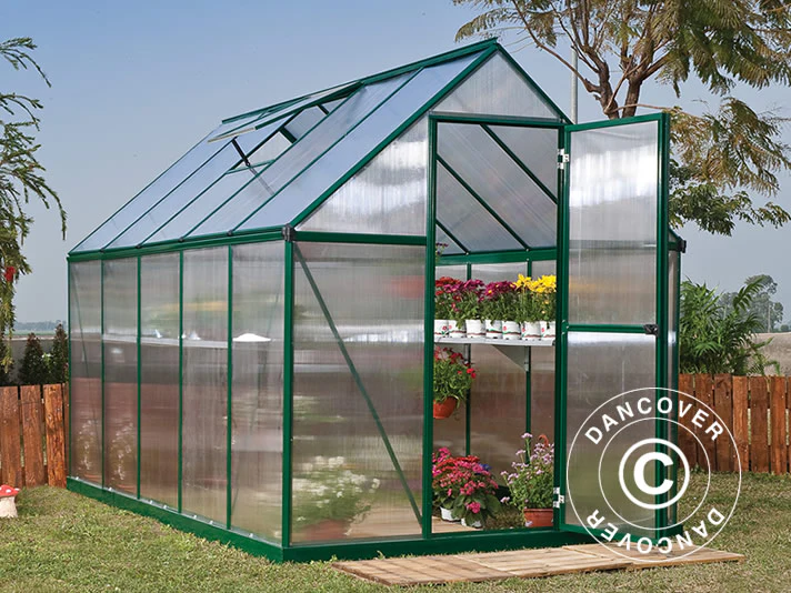 Drivhus polycarbonat 5,7m², Palram/Canopia, 1,85x3,06x2,08m, Grøn - Image 4