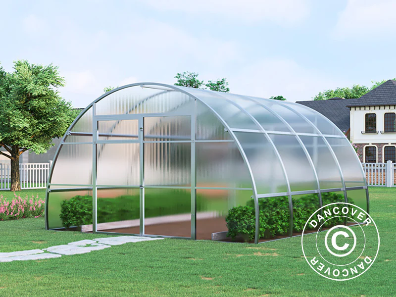 Drivhus polycarbonat, Strong NOVA 16m², 4x4m, Sølv - Image 2