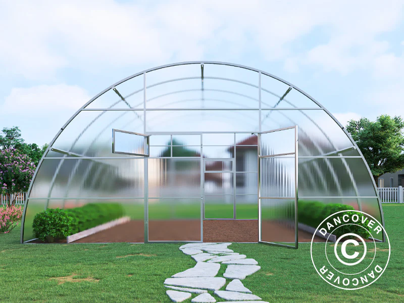 Drivhus polycarbonat, Strong NOVA 36m², 6x6m, Sølv - Image 3