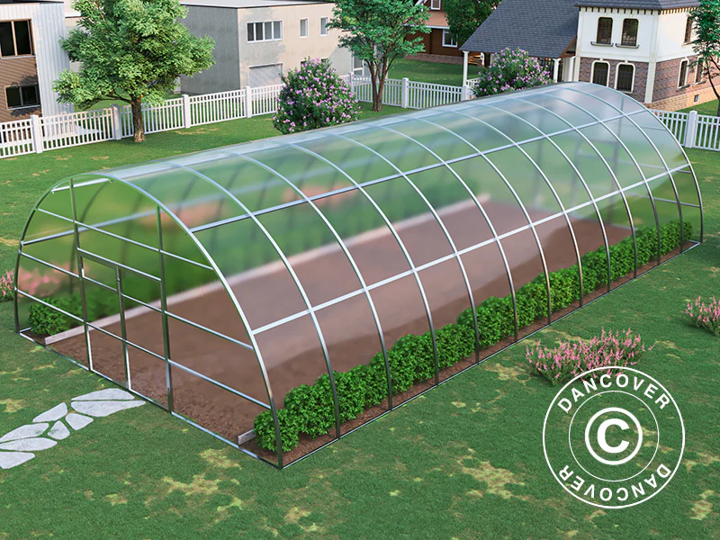 Drivhus polycarbonat, Strong NOVA 72m², 6x12m, Sølv - Image 4