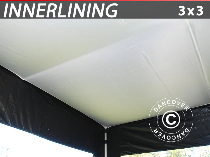 FleXtents loftdrapering, Hvid, til 3x3m Foldetelte