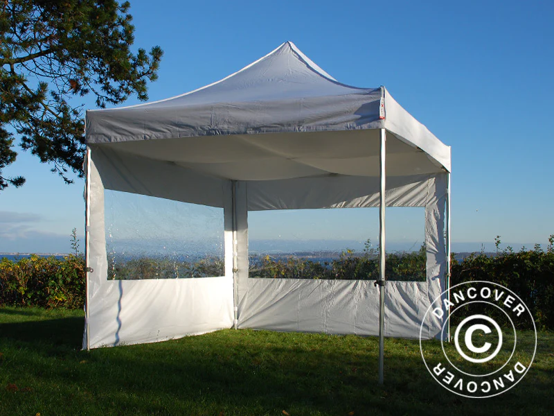 FleXtents loftdrapering, Hvid, til 3x3m Foldetelte - Image 10
