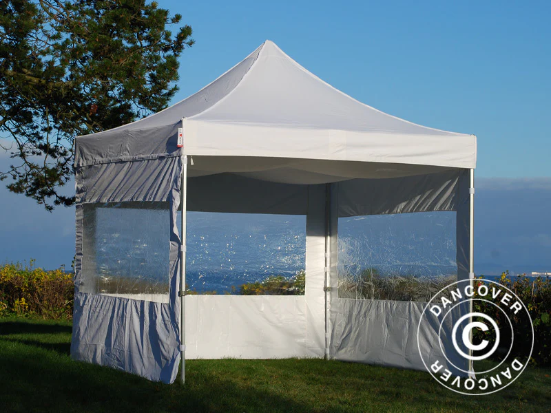 FleXtents loftdrapering, Hvid, til 3x3m Foldetelte - Image 5
