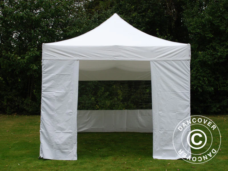 FleXtents loftdrapering, Hvid, til 4x4m Foldetelte - Image 12
